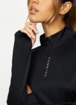 Gym King 1/4 Funnel Black Women Clothing J2PFB448 - Image 4