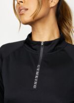 Gym King 1/4 Funnel Black Women Clothing J2PFB448 - Image 6