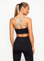 Gym King 2-In-1 Vest and Sports Bra Black Women Clothing J2PFB552 - Image 4