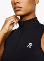 Gym King 365 1/4 Zip Tank Black Women Clothing J2PFB454 - Image 3