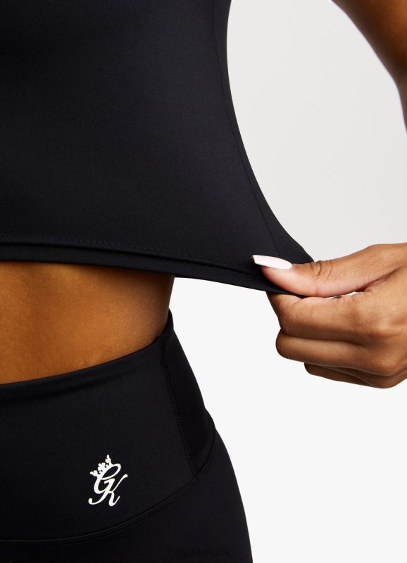 Gym King 365 1/4 Zip Tank Black Women Clothing J2PFB454 - Image 5
