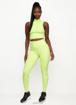 Gym King 365 1/4 Zip Tank Citrus Green Women Clothing J2PFB486 - Image 5