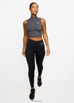Gym King 365 1/4 Zip Tank Graphite Women Clothing J2PFB453 - Image 7