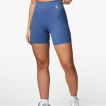 Gym King 365 5 Inch Short Blue Steel Women Clothing J2PFB498