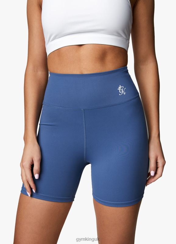 Gym King 365 5 Inch Short Blue Steel Women Clothing J2PFB498 - Image 5