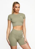 Gym King 365 5 Inch Short Pale Olive Women Clothing J2PFB504 - Image 4
