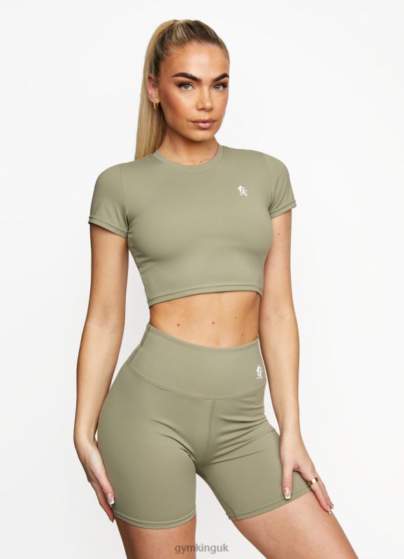 Gym King 365 5 Inch Short Pale Olive Women Clothing J2PFB504 - Image 4