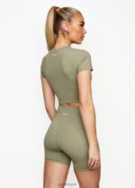 Gym King 365 5 Inch Short Pale Olive Women Clothing J2PFB504 - Image 5
