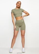 Gym King 365 5 Inch Short Pale Olive Women Clothing J2PFB504 - Image 6
