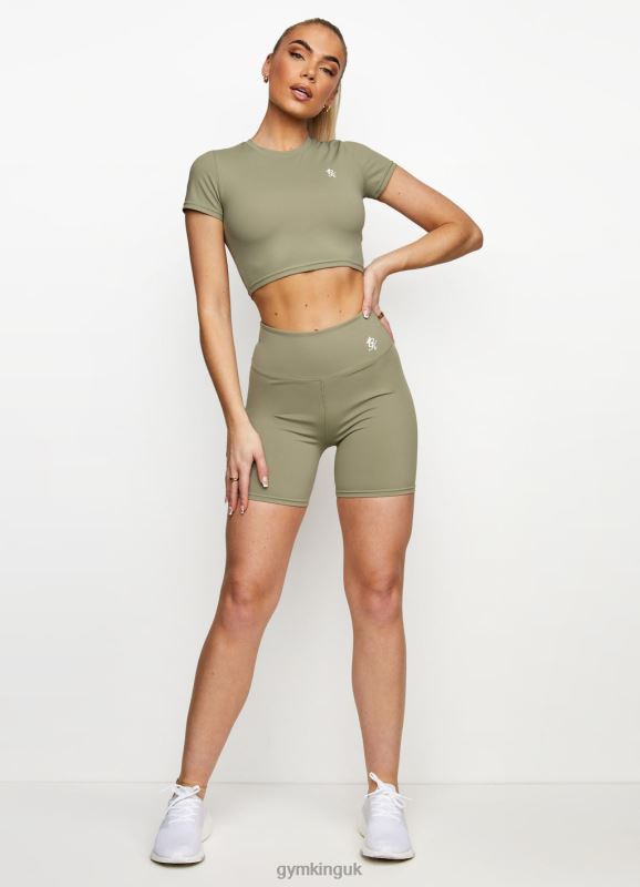 Gym King 365 5 Inch Short Pale Olive Women Clothing J2PFB504 - Image 6