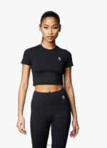 Gym King 365 Cap Sleeve Tee Black Women Clothing J2PFB429 - Image 3