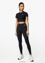 Gym King 365 Cap Sleeve Tee Black Women Clothing J2PFB429 - Image 4