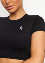 Gym King 365 Cap Sleeve Tee Black Women Clothing J2PFB429 - Image 8
