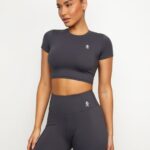 Gym King 365 Cap Sleeve Tee Graphite Women Clothing J2PFB440