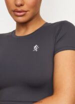 Gym King 365 Cap Sleeve Tee Graphite Women Clothing J2PFB440 - Image 3