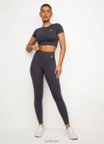 Gym King 365 Cap Sleeve Tee Graphite Women Clothing J2PFB440 - Image 5