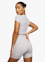 Gym King 365 Cap Sleeve Tee Shadow Grey Women Clothing J2PFB449 - Image 2