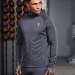 Gym King 365 Lightweight Training Hood Graphite Men Clothing J2PFB177