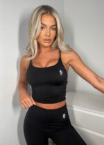 Gym King 365 Long Line Tank Black Women Clothing J2PFB354