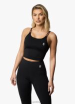 Gym King 365 Long Line Tank Black Women Clothing J2PFB354 - Image 4