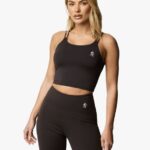 Gym King 365 Longline Tank Black Women Clothing J2PFB534