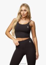 Gym King 365 Longline Tank Black Women Clothing J2PFB534 - Image 7
