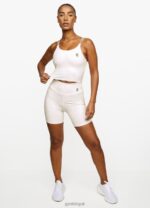 Gym King 365 Longline Tank Cream Women Clothing J2PFB533 - Image 5