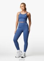 Gym King 365 Longline Tank Sports Bra Blue Steel Women Clothing J2PFB424 - Image 4