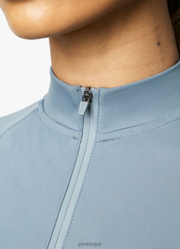 Gym King 365 Ls 1/4 Zip Petrol Blue Women Clothing J2PFB436 - Image 7