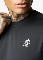 Gym King 365 Poly Tee Black Men Clothing J2PFB39 - Image 3
