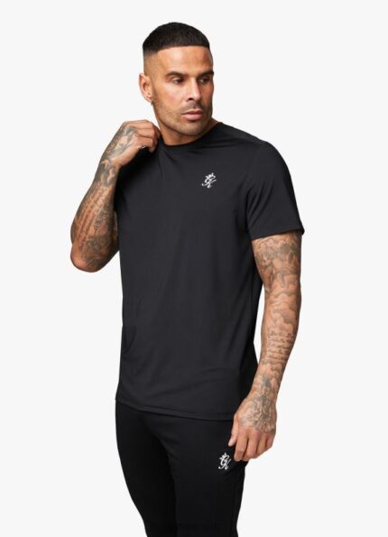 Gym King 365 Poly Tee Black Men Clothing J2PFB39