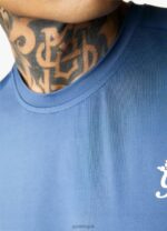 Gym King 365 Poly Tee Moonlight Blue Men Clothing J2PFB196 - Image 5