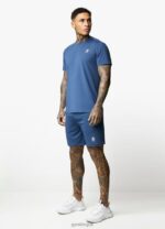 Gym King 365 Poly Tee Moonlight Blue Men Clothing J2PFB196 - Image 6