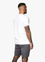 Gym King 365 Poly Tee White Men Clothing J2PFB38 - Image 3