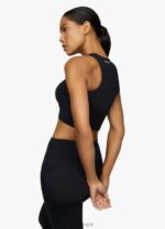 Gym King 365 Racer Tank Black Women Clothing J2PFB538 - Image 2