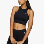 Gym King 365 Racer Tank Black Women Clothing J2PFB538
