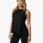 Gym King 365 Split Hem Vest Black Women Clothing J2PFB531