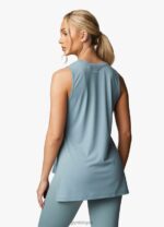 Gym King 365 Split Hem Vest Sage Women Clothing J2PFB535 - Image 2
