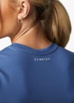 Gym King 365 Ss Tee Blue Steel Women Clothing J2PFB425 - Image 5