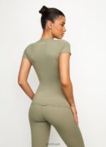 Gym King 365 Tee Pale Olive Women Clothing J2PFB430 - Image 2