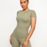 Gym King 365 Tee Pale Olive Women Clothing J2PFB430