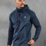 Gym King Ascent Panel Hood Deep Blue Men Clothing J2PFB266