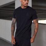 Gym King Aventus Tee Black Men Clothing J2PFB11
