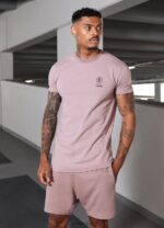 Gym King Aventus Tee Dusky Mauve Men Clothing J2PFB17 - Image 2