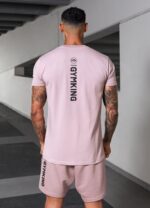 Gym King Aventus Tee Dusky Mauve Men Clothing J2PFB17