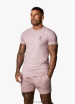 Gym King Aventus Tee Dusky Mauve Men Clothing J2PFB17 - Image 3