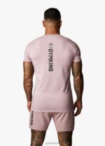 Gym King Aventus Tee Dusky Mauve Men Clothing J2PFB17 - Image 4