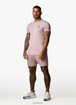 Gym King Aventus Tee Dusky Mauve Men Clothing J2PFB17 - Image 7