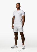 Gym King Aventus Tee Snow Marl Men Clothing J2PFB16 - Image 11
