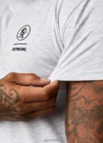 Gym King Aventus Tee Snow Marl Men Clothing J2PFB16 - Image 12